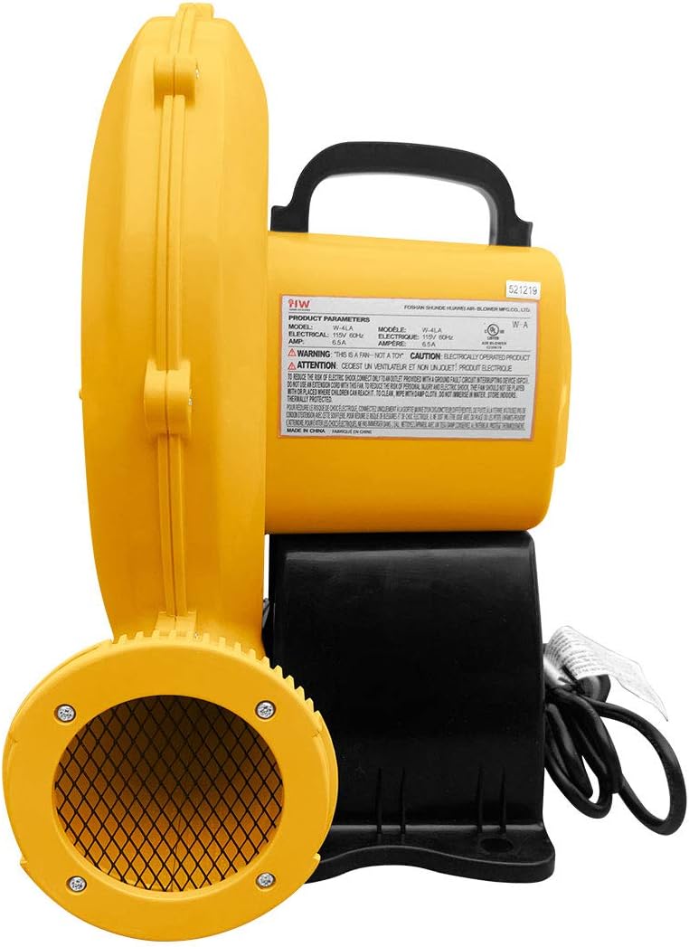 Front View of REH 0.75HP Bounce House Air Blower | Funormous