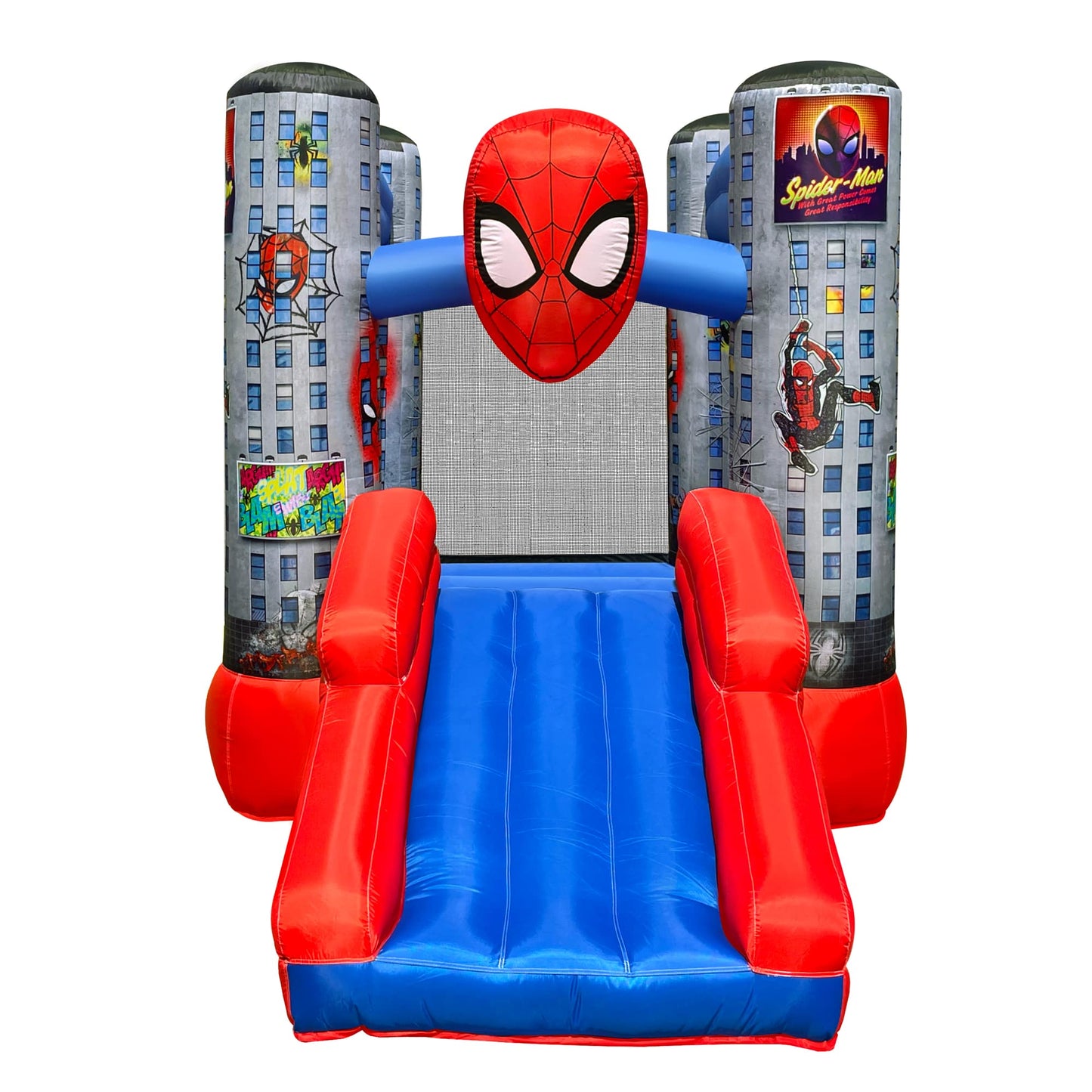 Spider-Man Bounce House Slide View