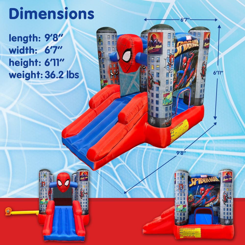 Spider-Man Bounce House Dimensions
