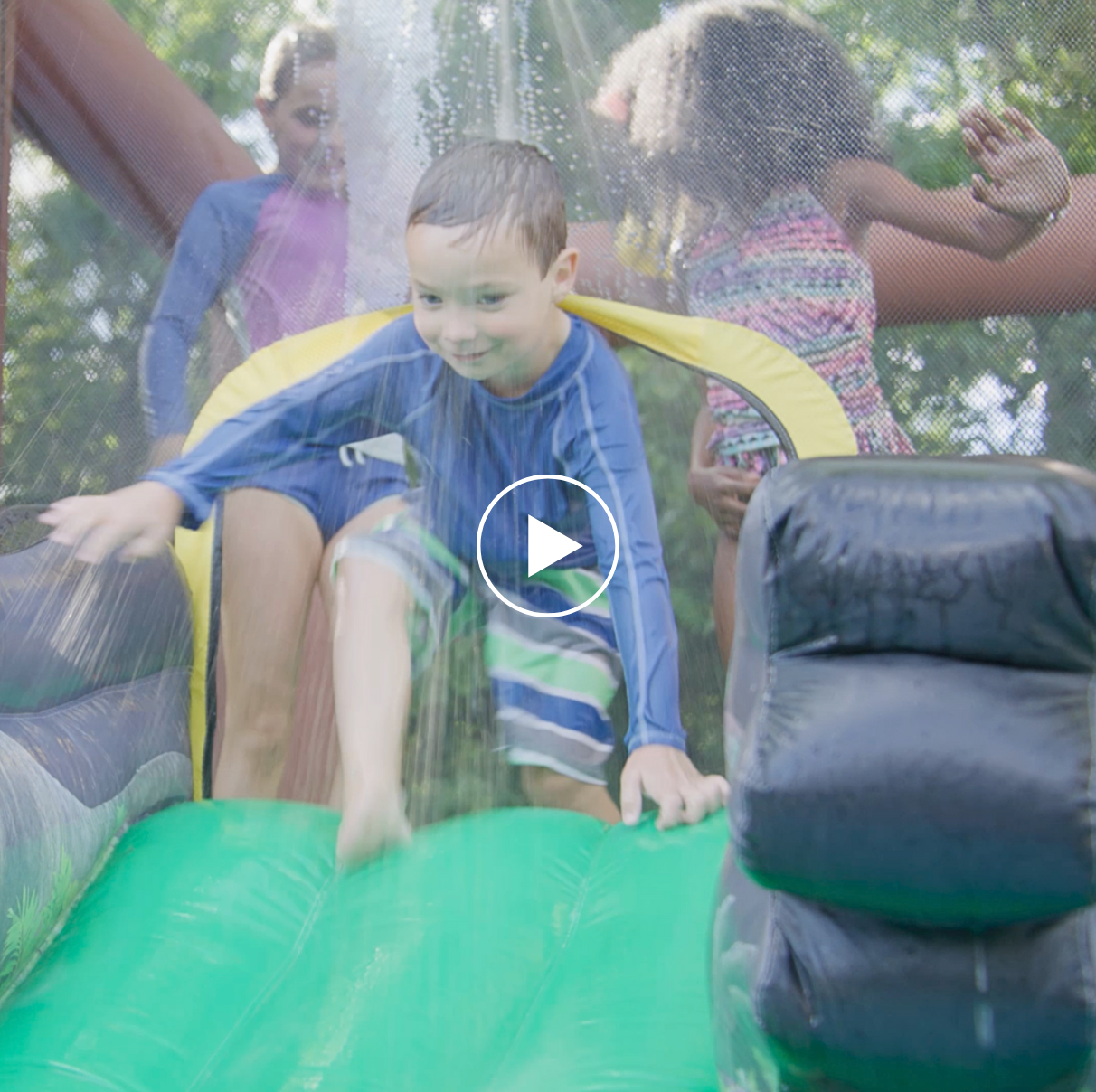 Jurassic World Bounce House Waterslide Video Preview