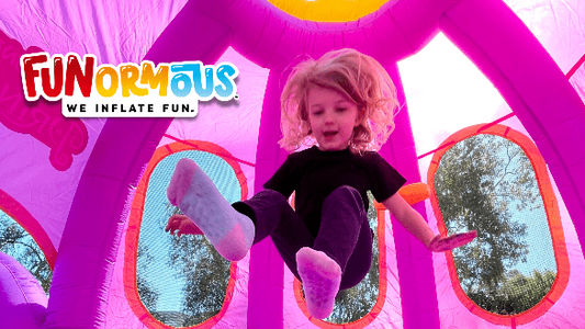 Funormous Disney Carriage Bounce House in Use