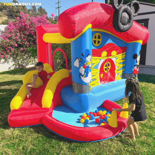 Funormous Mickey Mouse Bounce House Slide