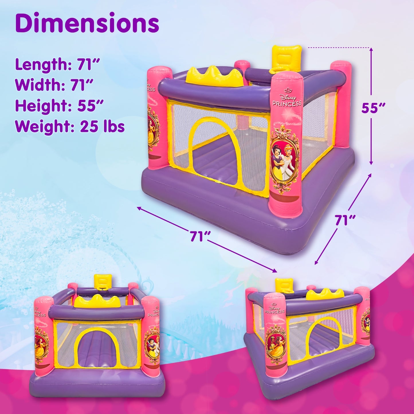 Dimensions of Disney Inflatable Bounce House