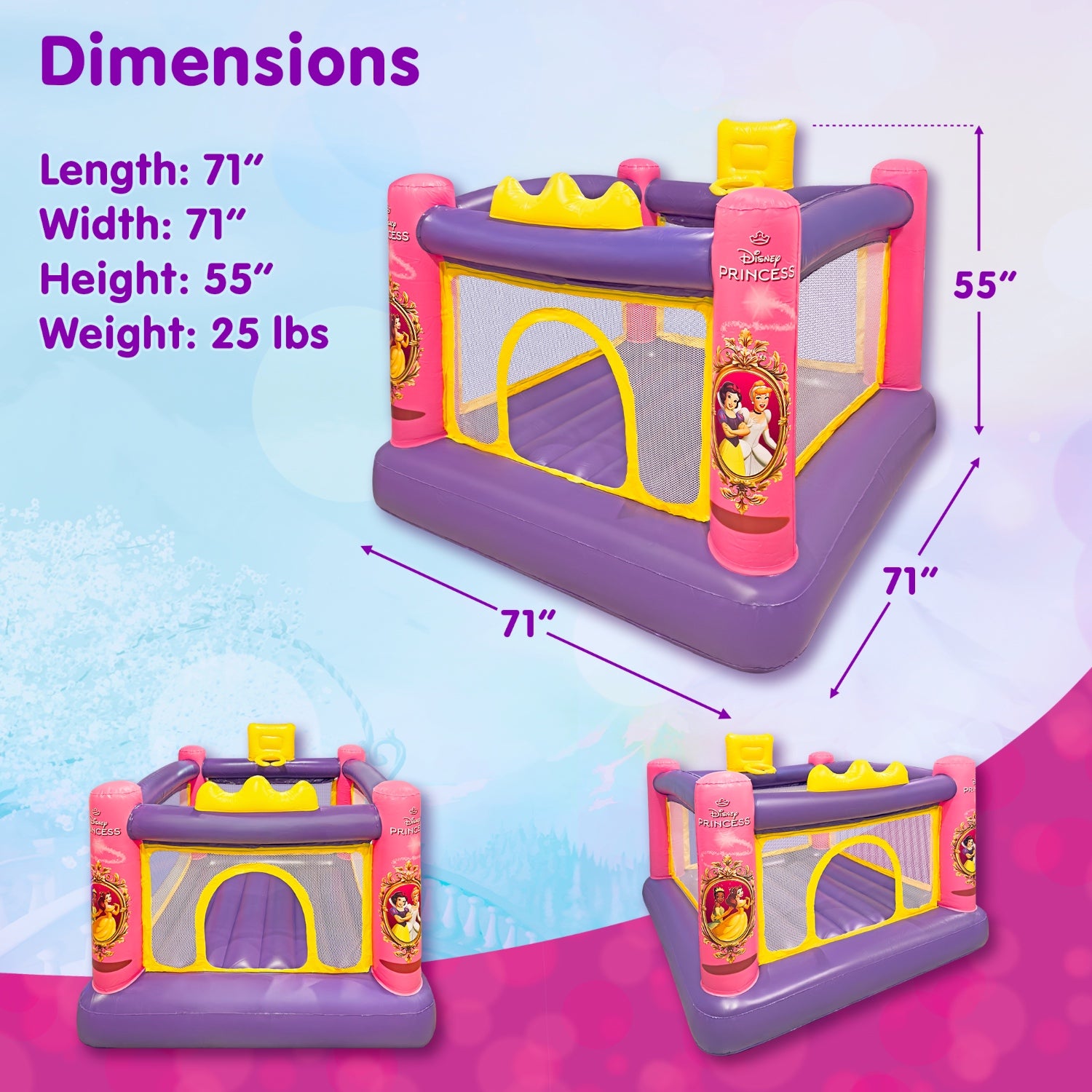 Dimensions of Disney Inflatable Bounce House