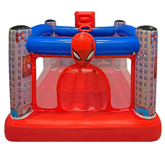 Front View of Disney Spider-Man Residential Bounce House | HullaBalloo Sales