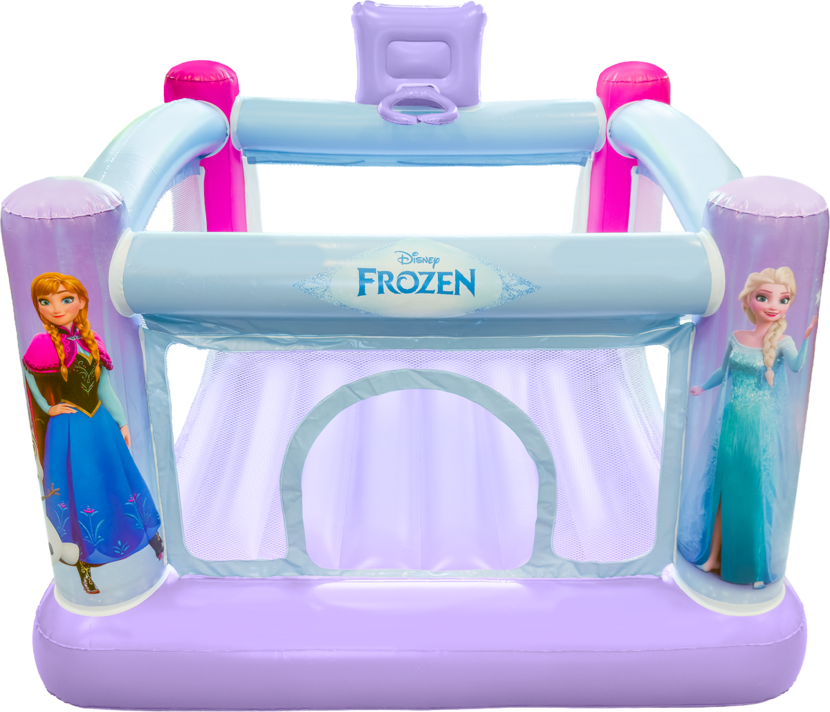 Inflatable playpen with Disney Frozen characters on a white background