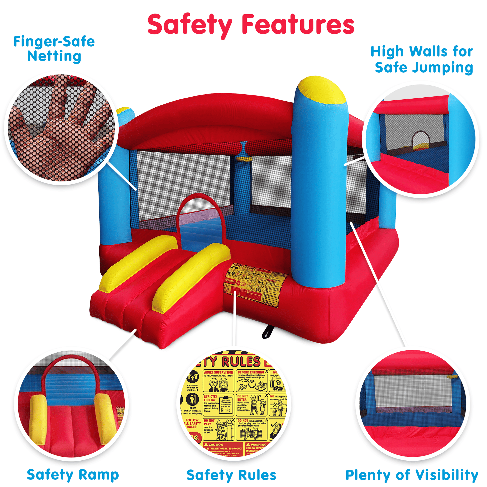 Safety Features of Enormous Bounce House | Funormous