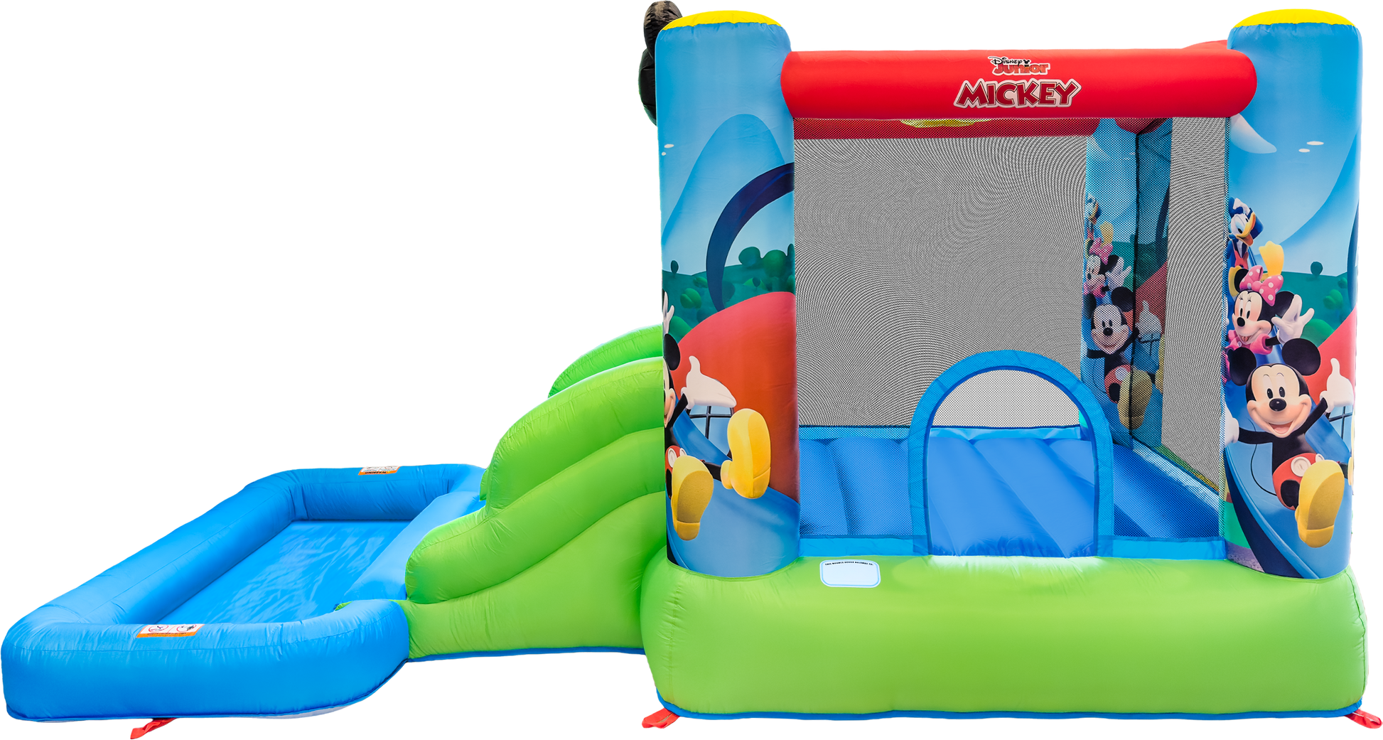 mickey mouse bounce house water slide