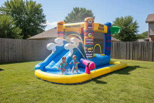 minions backyard waterslide inflatable for kids