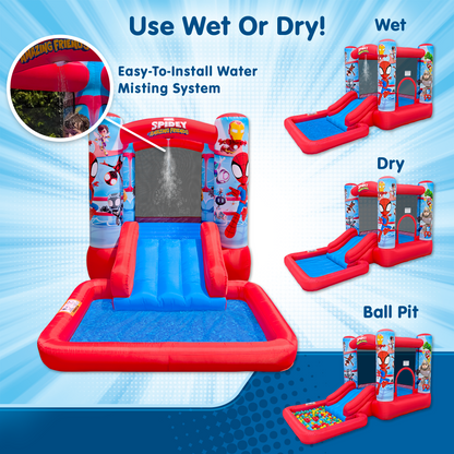 Spidey Bounce House Inflatable Slide