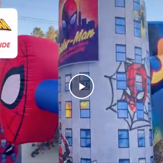 Spider Man Bounce House and Slide