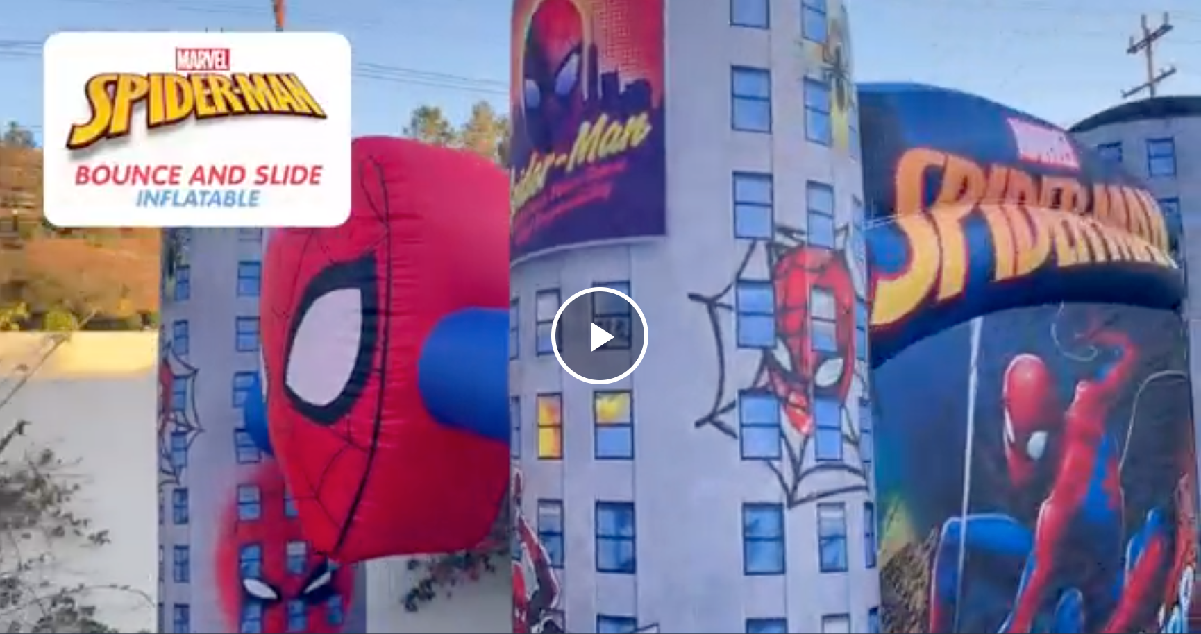 Spider Man Bounce House and Slide