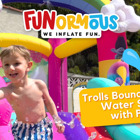 Trolls Bounce House Water Slide Video