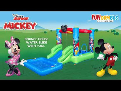 Mickey Mouse Bounce House Water Slide with Pool