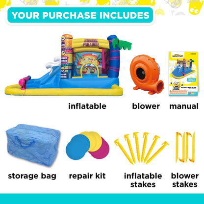 Minions Bounce House Water Slide - Funormous