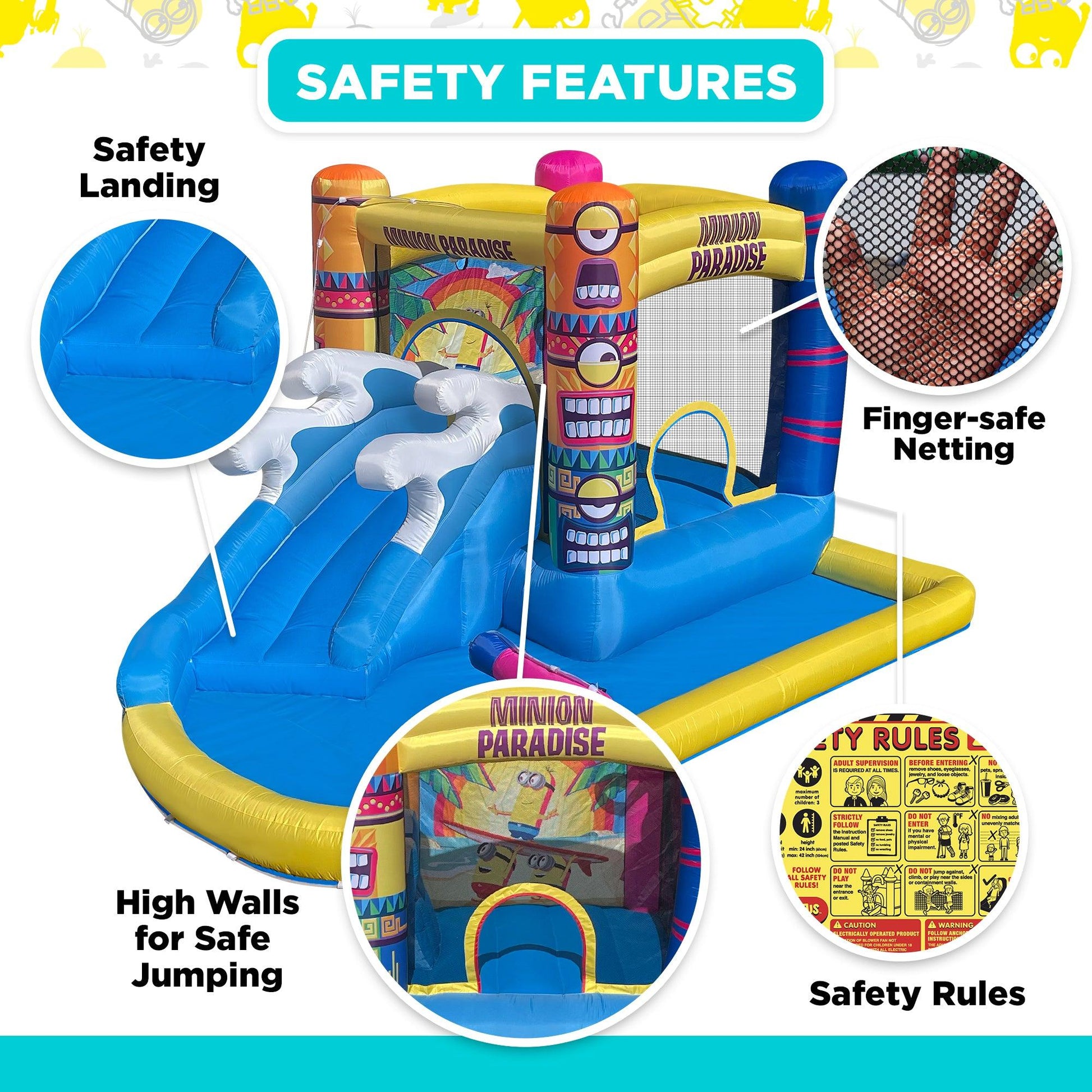 Minions Bounce House Water Slide - Funormous
